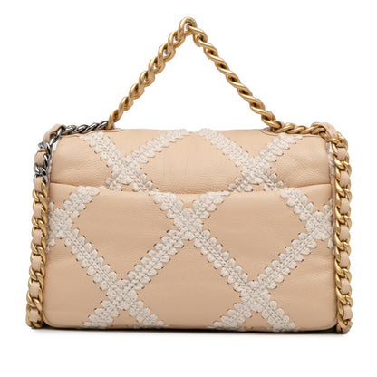 Chanel Medium Crochet Calfskin 19 Flap