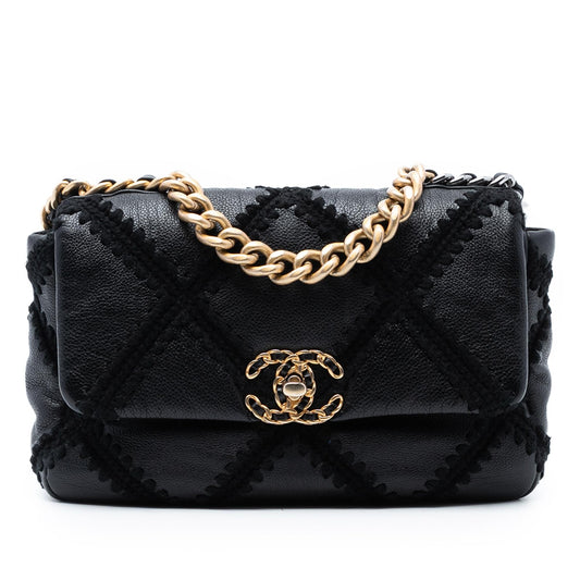 Chanel Medium Crochet Calfskin 19 Flap