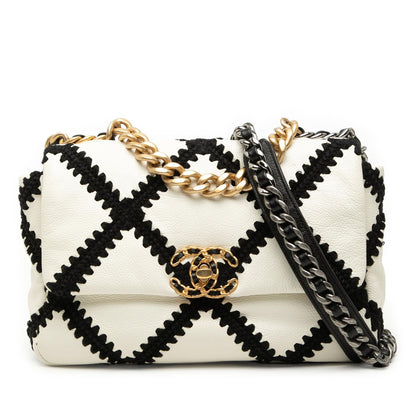 Chanel Medium Crochet Calfskin 19 Flap