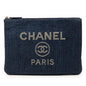 Chanel Medium Denim Deauville O Case Clutch