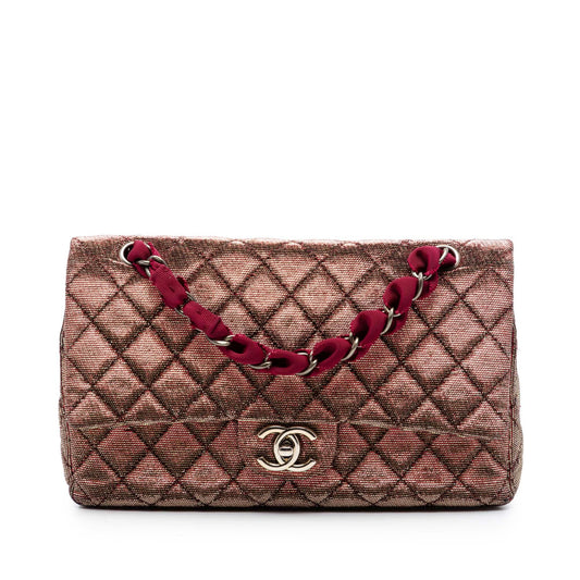 Chanel Medium Iridescent Tweed Classic Double Flap