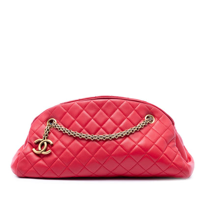 Chanel Medium Lambskin Just Mademoiselle Bowling Bag
