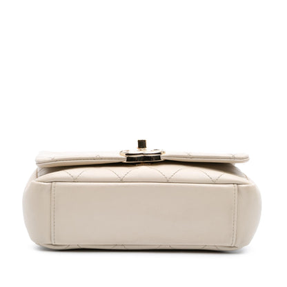Chanel Medium Lambskin Twist Chain Enamel CC Flap