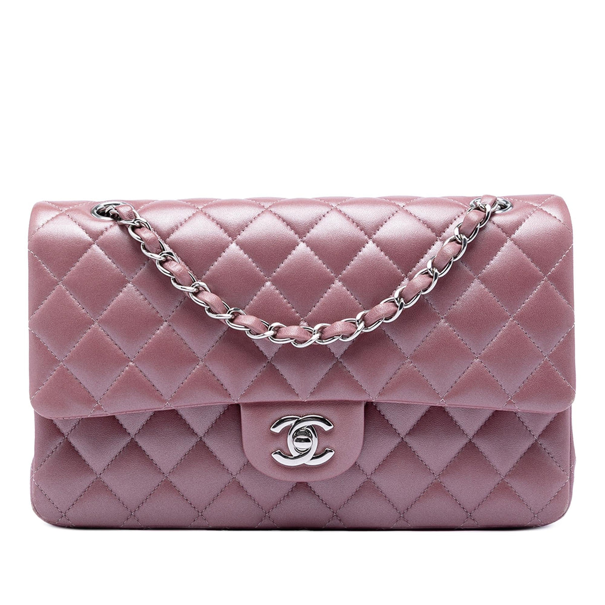 Chanel Medium Metallic Classic Lambskin Double Flap