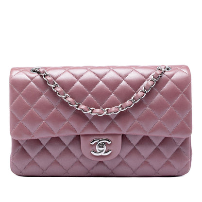 Chanel Medium Metallic Classic Lambskin Double Flap