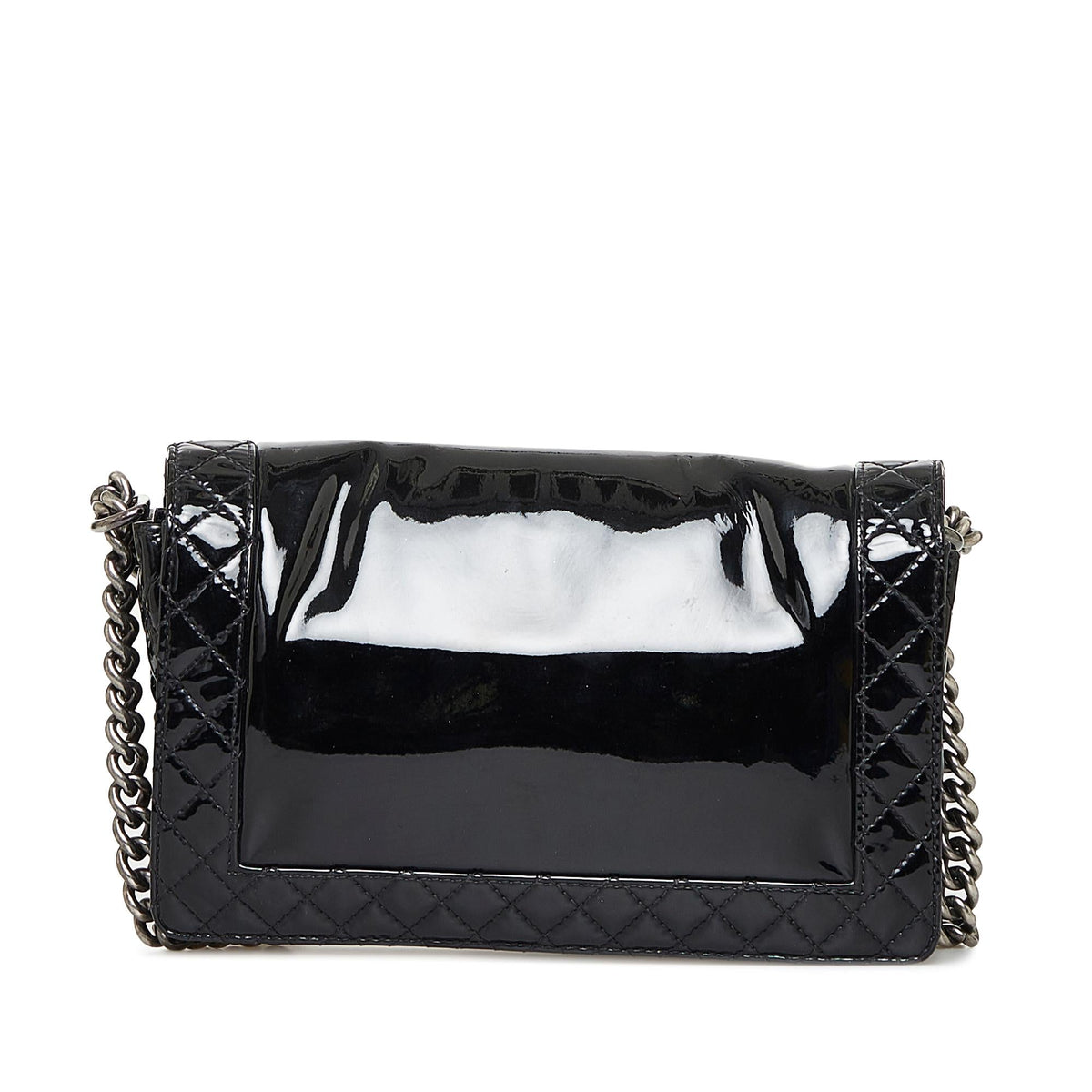 Chanel Medium Patent Boy Reverso Flap