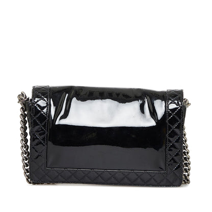 Chanel Medium Patent Boy Reverso Flap