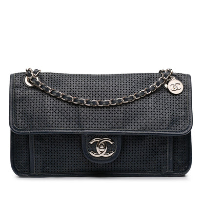 Chanel Medium Perforated Calfskin Up In The Air Flap