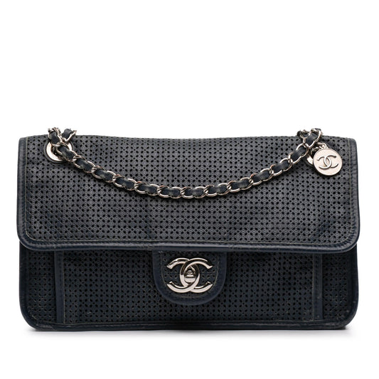 Chanel Medium Perforated Calfskin Up In The Air Flap