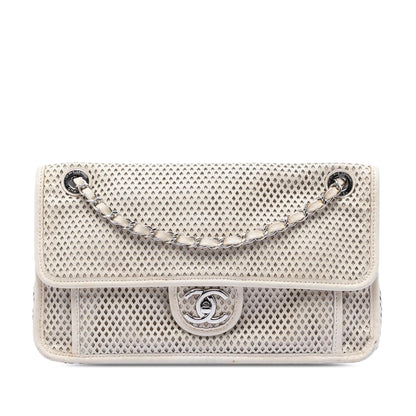 Chanel Medium Perforated Calfskin Up In The Air Flap