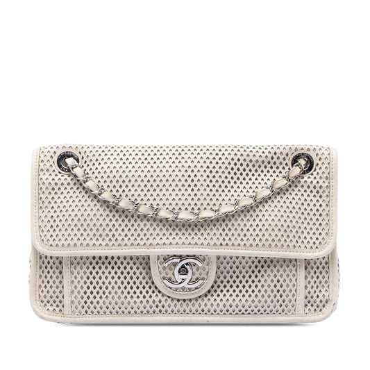 Chanel Medium Perforated Calfskin Up In The Air Flap