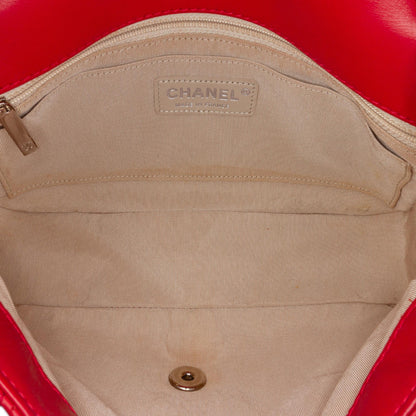 Chanel Medium Perforated Lambskin Punch Flap