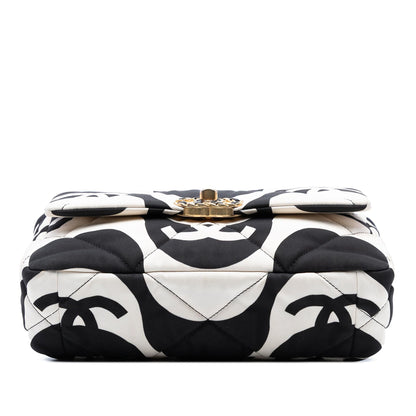 Chanel Medium Printed Silk 19 Flap