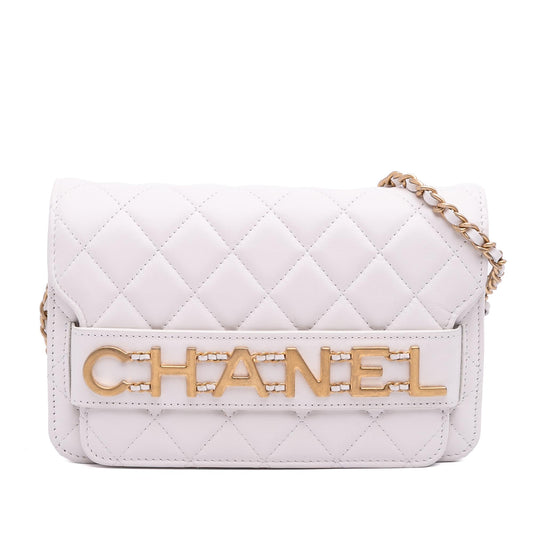 Chanel Medium Quilted Calfskin Enchained Flap
