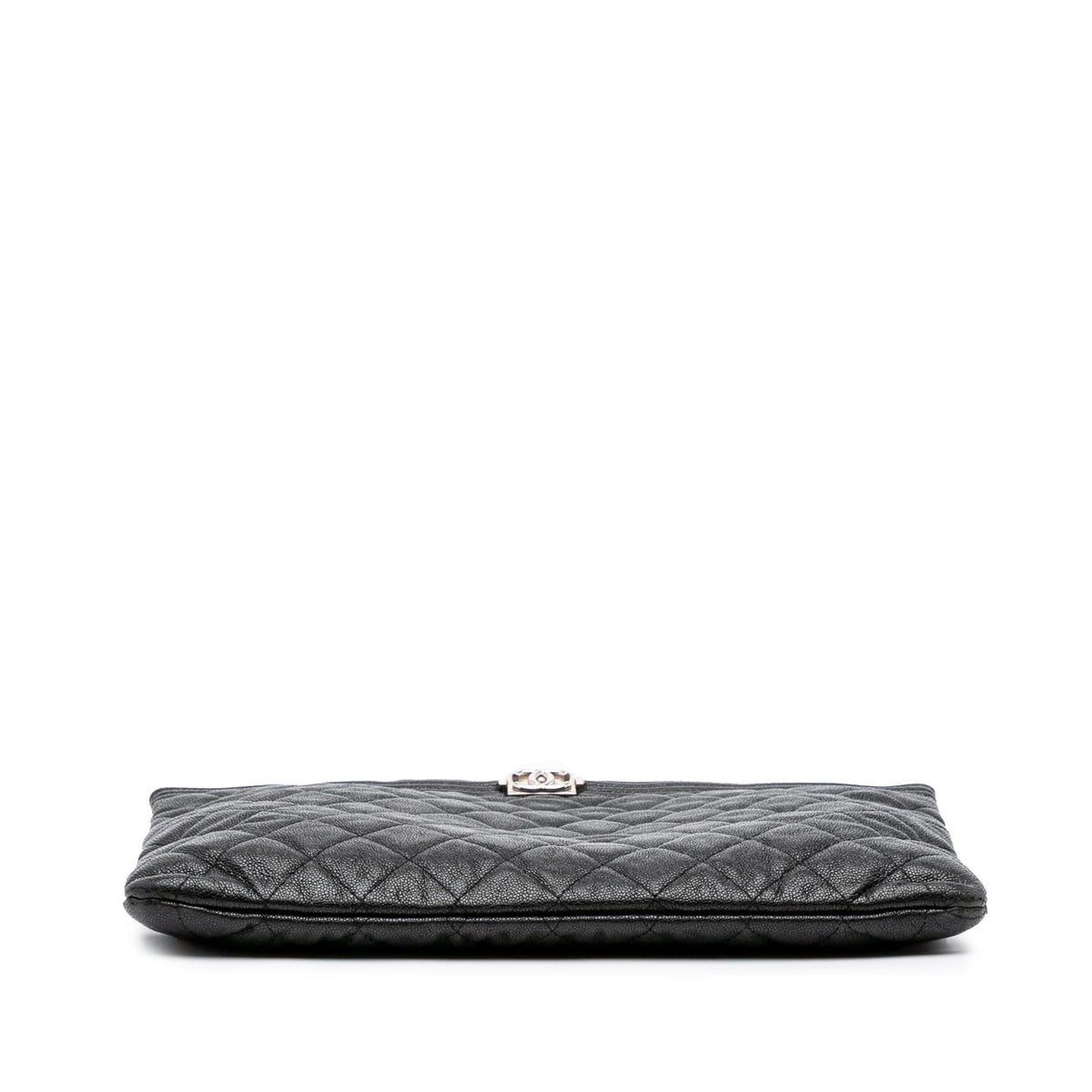 Chanel Medium Quilted Caviar Boy O Case Clutch