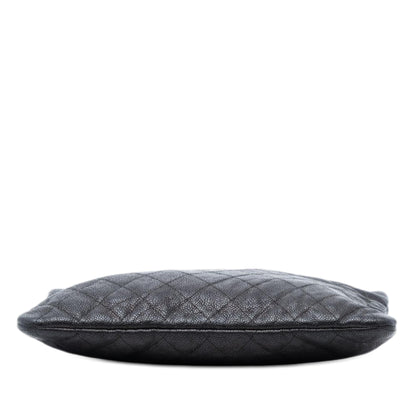 Chanel Medium Quilted Caviar Boy O Case Clutch