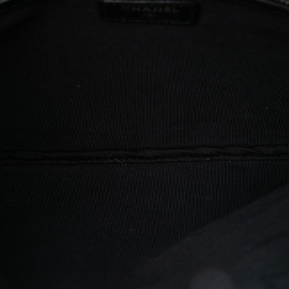 Chanel Medium Quilted Caviar Boy O Case Clutch