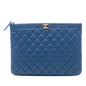 Chanel Medium Quilted Caviar Boy O Case Clutch