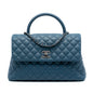 Chanel Medium Quilted Caviar Coco Top Handle Bag