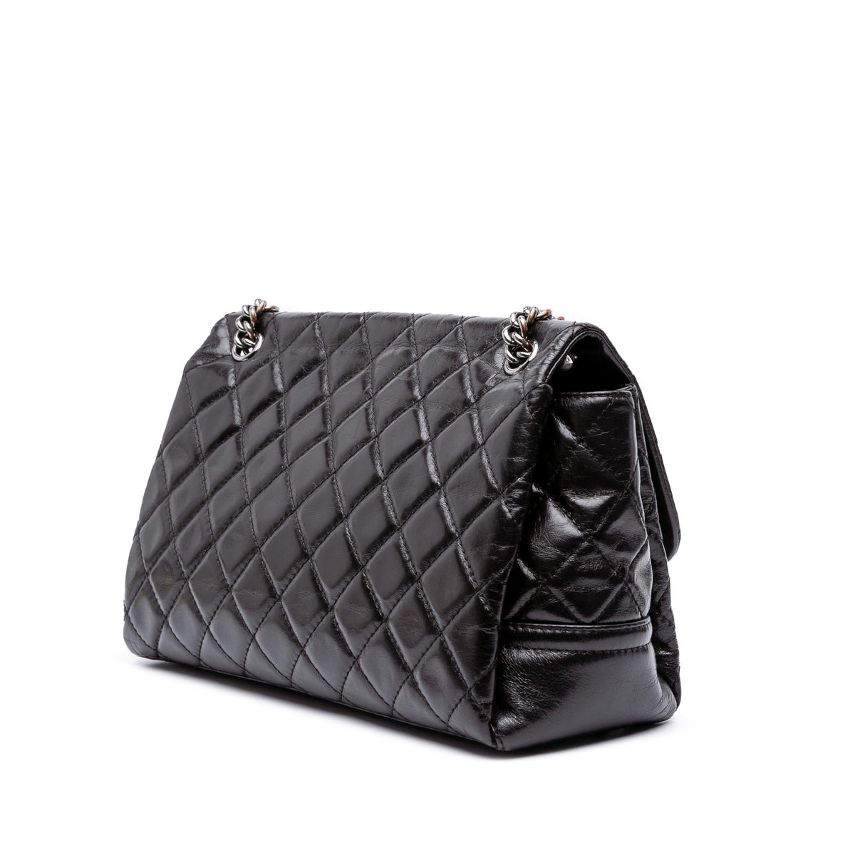 Chanel Medium Quilted Glazed Calfskin Lady Pearly Flap