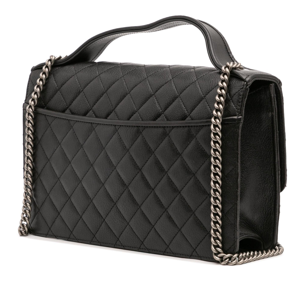 Chanel Medium Quilted Goatskin CC University Flap