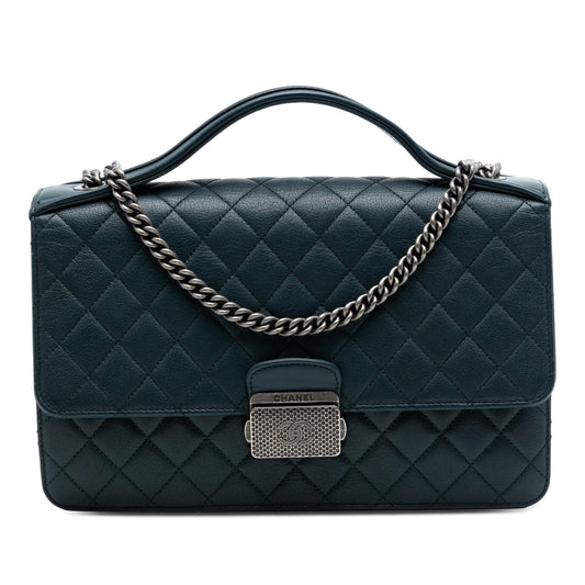 Chanel Medium Quilted Goatskin CC University Flap