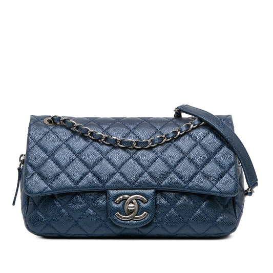 Chanel Medium Quilted Iridescent Caviar Easy Flap