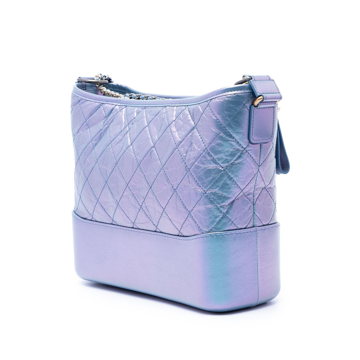 Chanel Medium Quilted Iridescent Lambskin and Calfskin Gabrielle Hobo