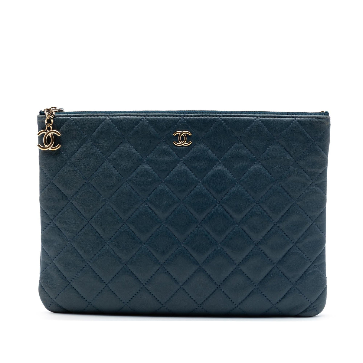 Chanel Medium Quilted Lambskin Cuba La Habana O Case Clutch