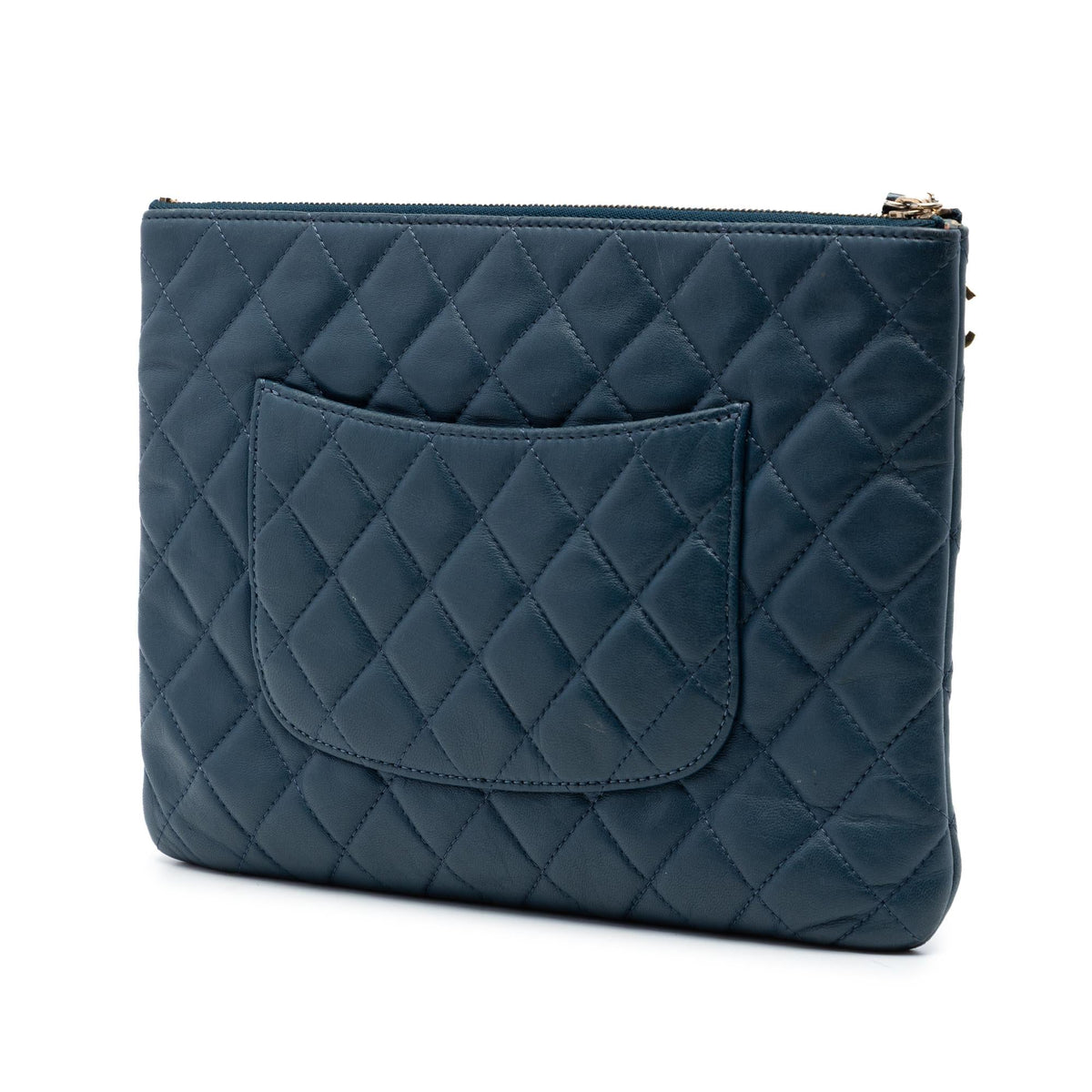 Chanel Medium Quilted Lambskin Cuba La Habana O Case Clutch