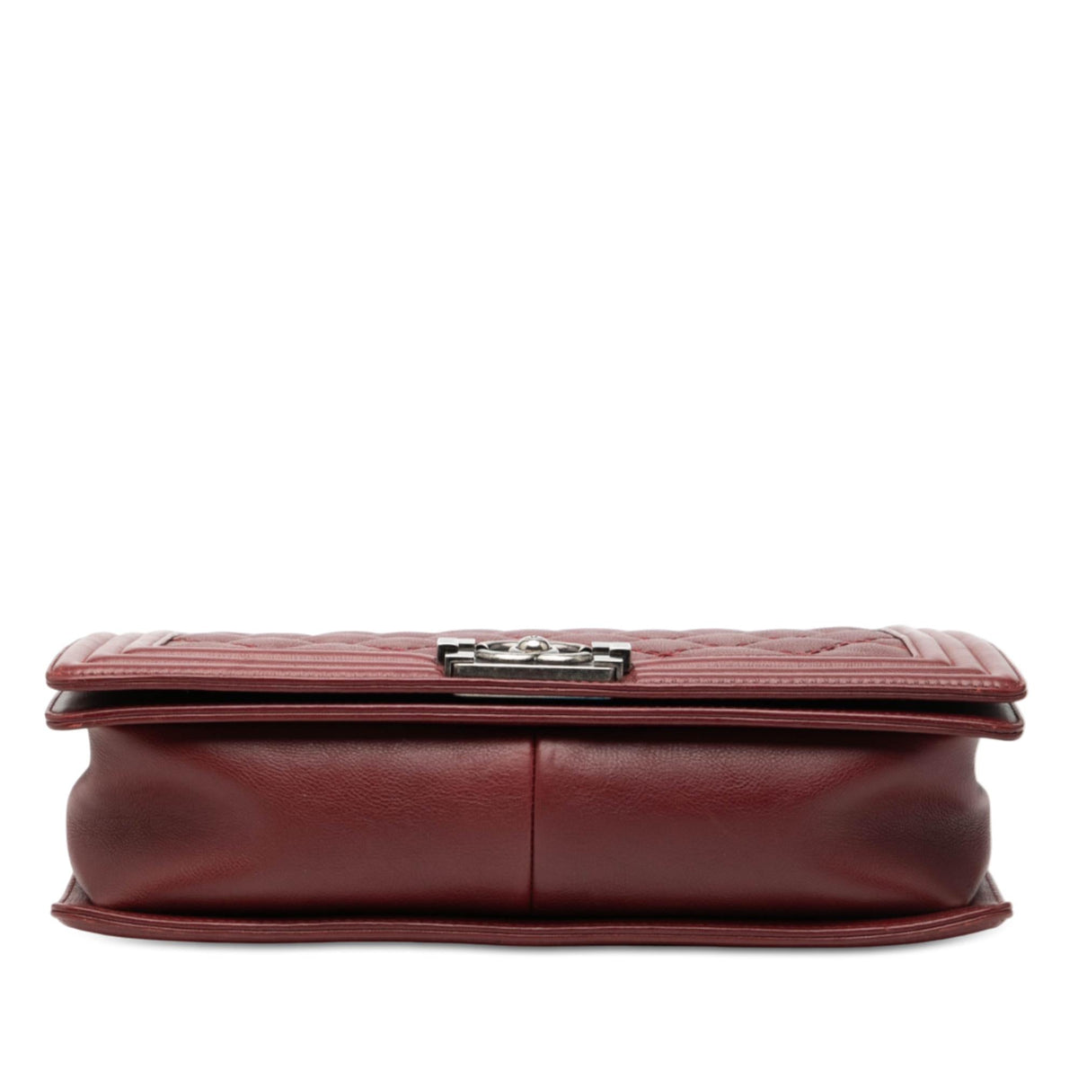 Chanel Medium Quilted Lambskin Double Stitch Boy Flap