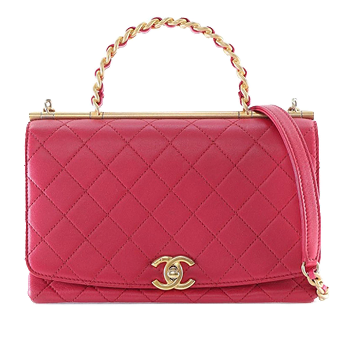 Chanel Medium Quilted Lambskin La Parisienne Flap