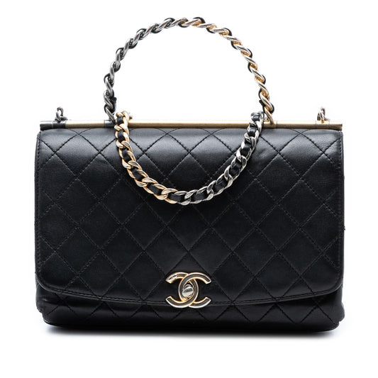 Chanel Medium Quilted Lambskin La Parisienne Flap