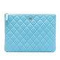 Chanel Medium Quilted Lambskin O Case Clutch