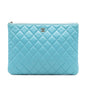 Chanel Medium Quilted Lambskin O Case Clutch