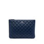 Chanel Medium Quilted Lambskin O Case Clutch