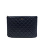 Chanel Medium Quilted Lambskin O Case Clutch