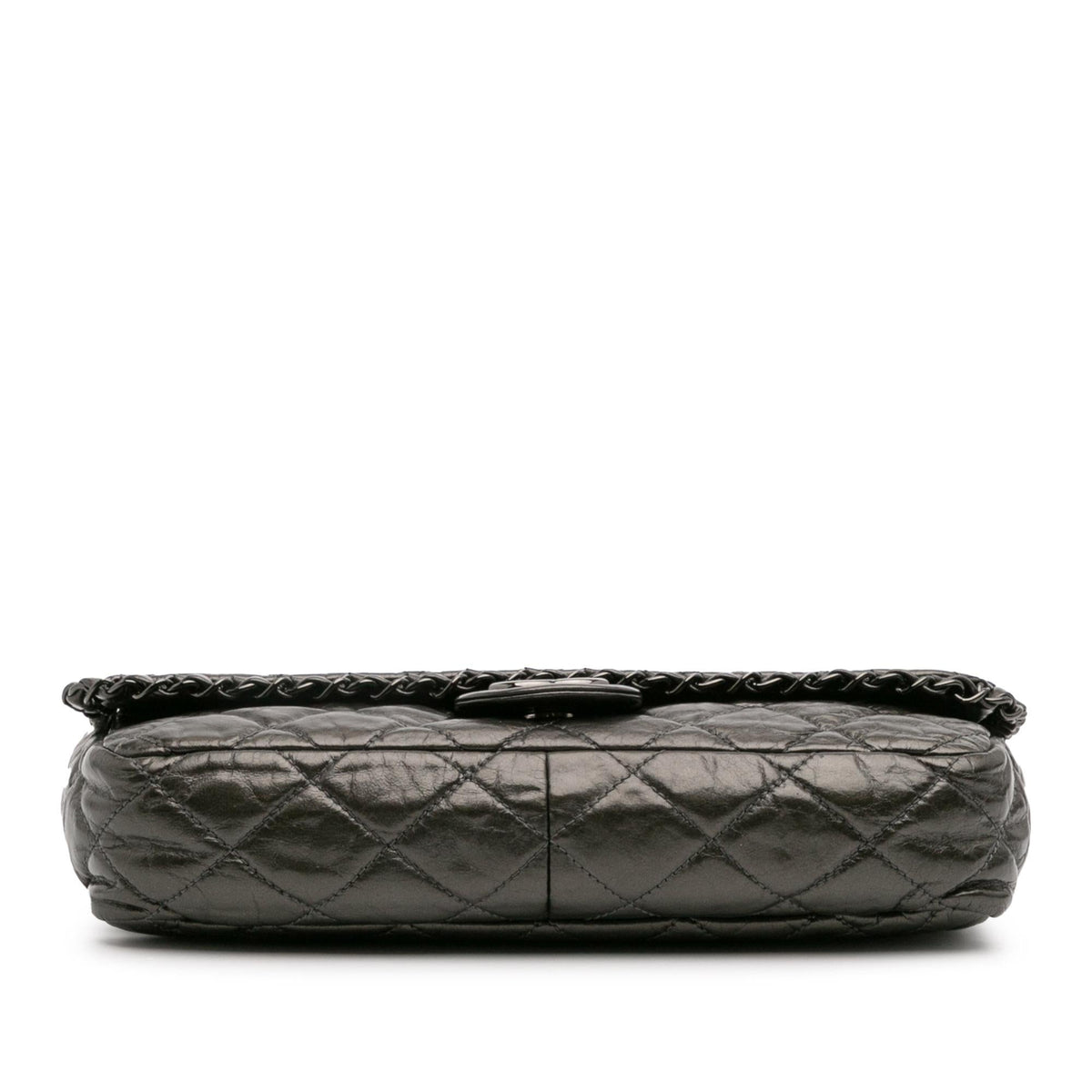 Chanel Medium Quilted Metallic Aged Calfskin Chain Me Flap