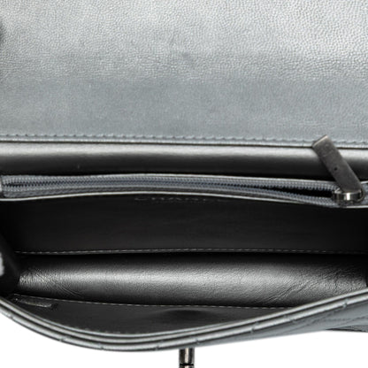 Chanel Medium Quilted Metallic Goatskin Chic Pearls Flap