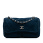 Chanel Medium Quilted Nubuck Natural Beauty Split Pocket Flap