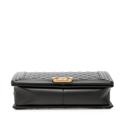 Chanel Medium Quilted Patent Boy Flap