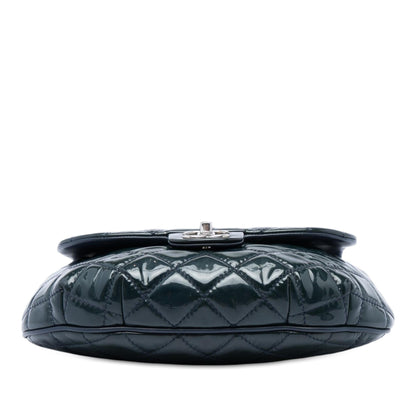Chanel Medium Quilted Patent Bubble CC Flap