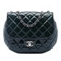 Chanel Medium Quilted Patent Bubble CC Flap