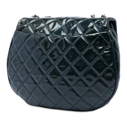 Chanel Medium Quilted Patent Bubble CC Flap