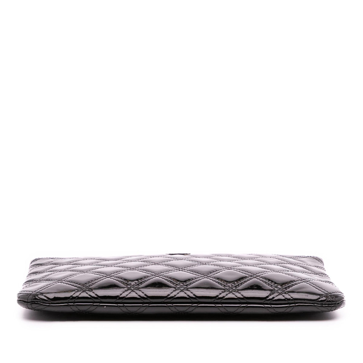 Chanel Medium Quilted Patent O Case Clutch