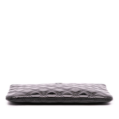 Chanel Medium Quilted Patent O Case Clutch