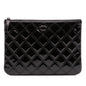 Chanel Medium Quilted Patent O Case Clutch