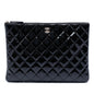 Chanel Medium Quilted Patent O Case Clutch