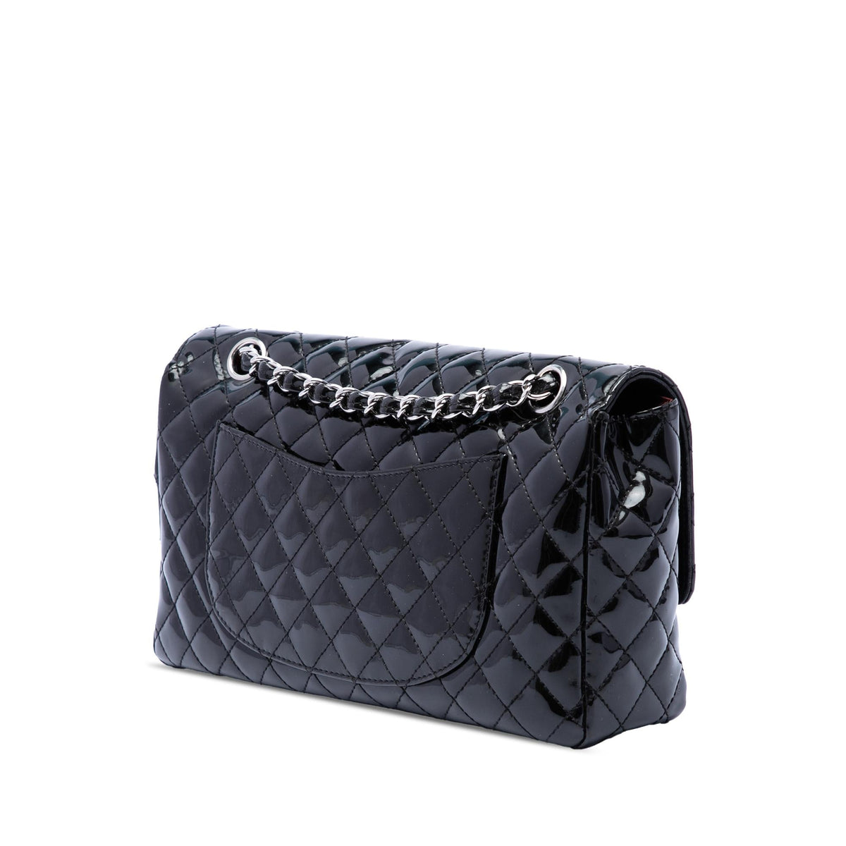 Chanel Medium Quilted Patent Secret Label Flap