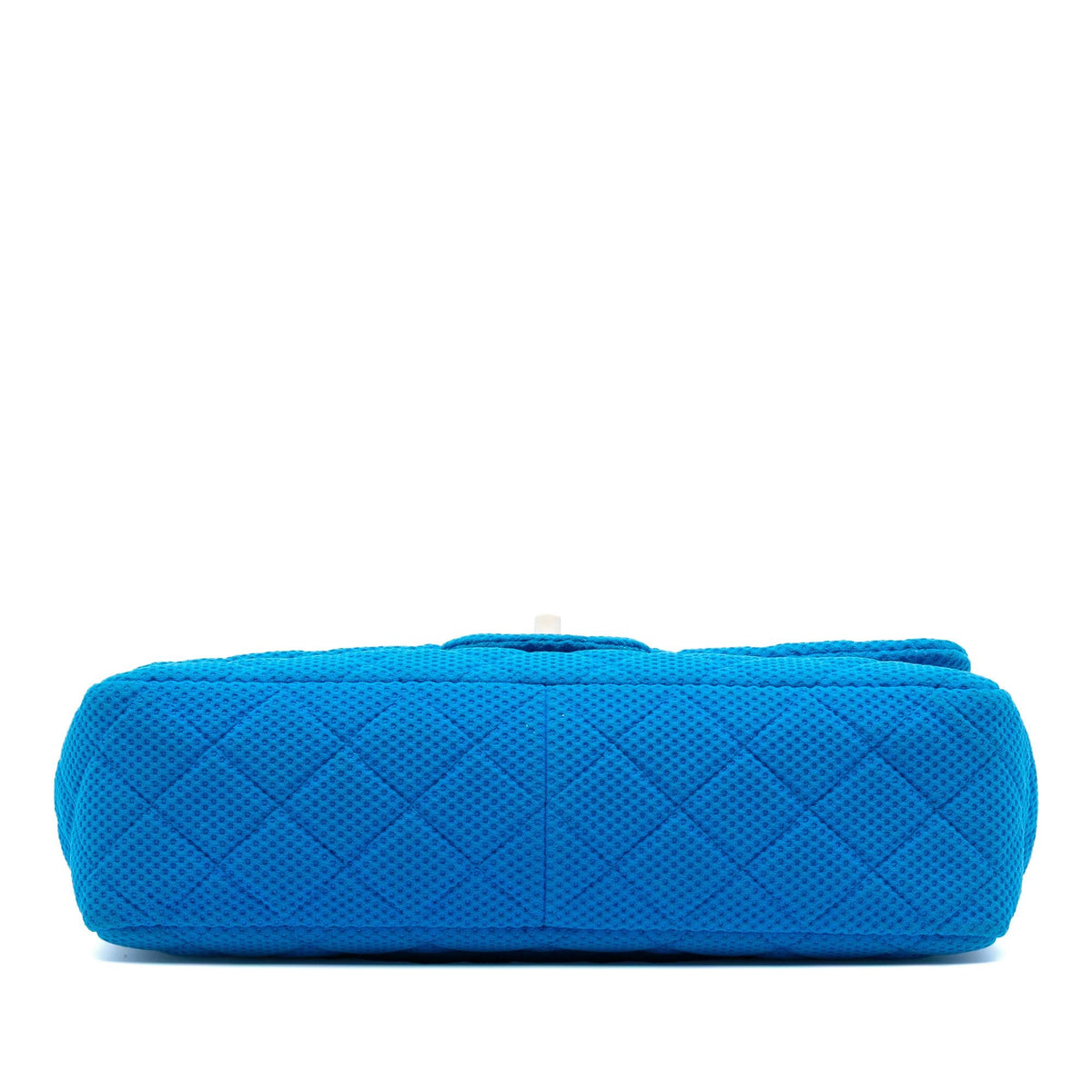 Chanel Medium Quilted Perforated Jersey Single Flap